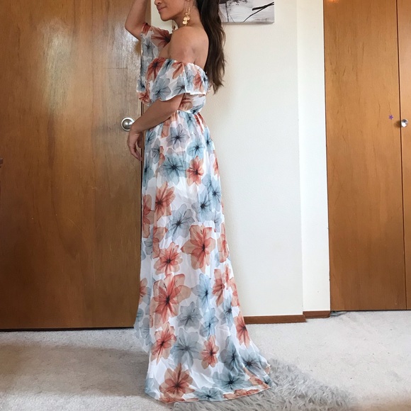 Off shoulder high low romper - Picture 2 of 3